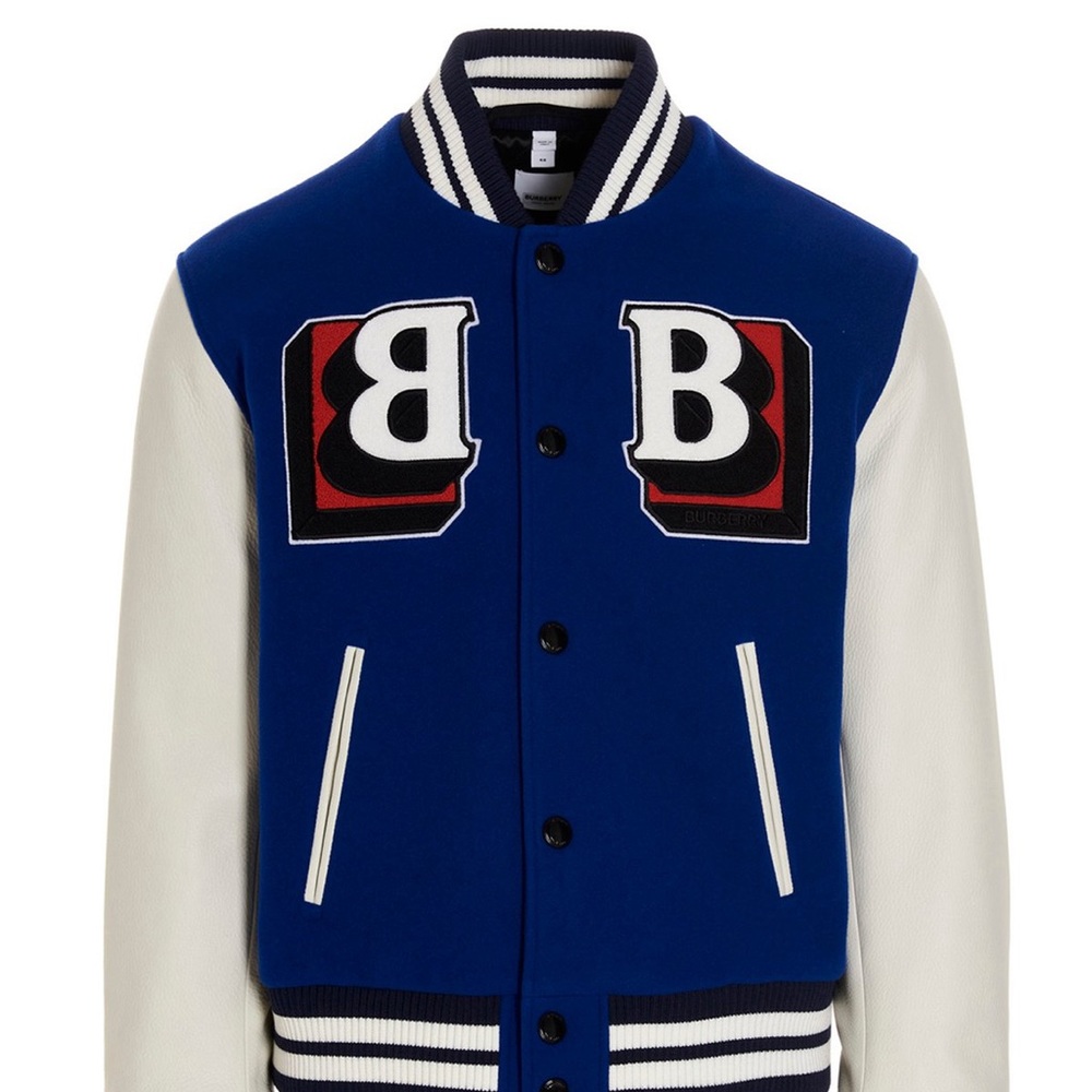 Burberry Letter Graphic Bomber Jacket